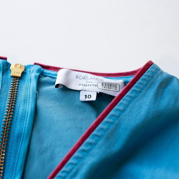 Roksanda Collective Blue Midi Dress (Size 10) - Picture 4 of 10